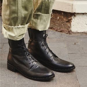 Freda Salvador Alanis Combat Boots, size 8.5